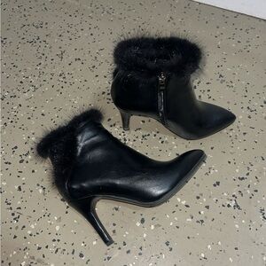 Handmade Mink Ankle Boots
